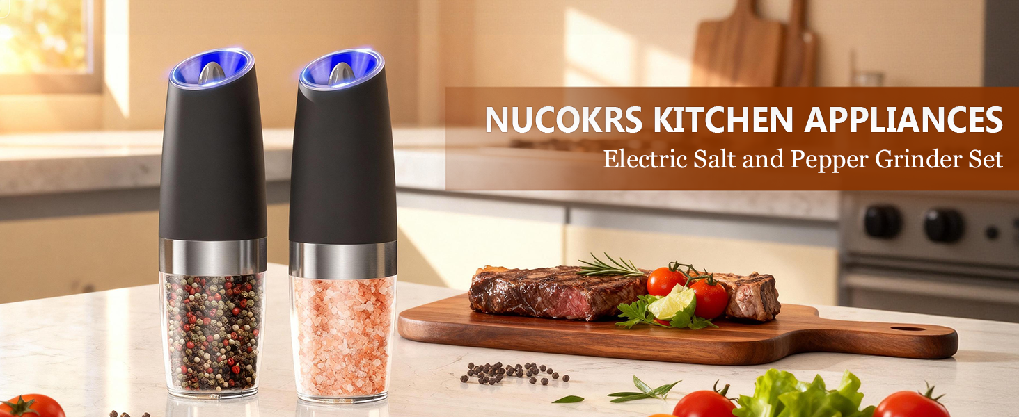 Gravity Electric Salt and Pepper Grinder