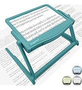MAGNIPROS Patented 5X Large LED Page Magnifier with Detachable Stand | Eye Caring 3 Color Light M...
