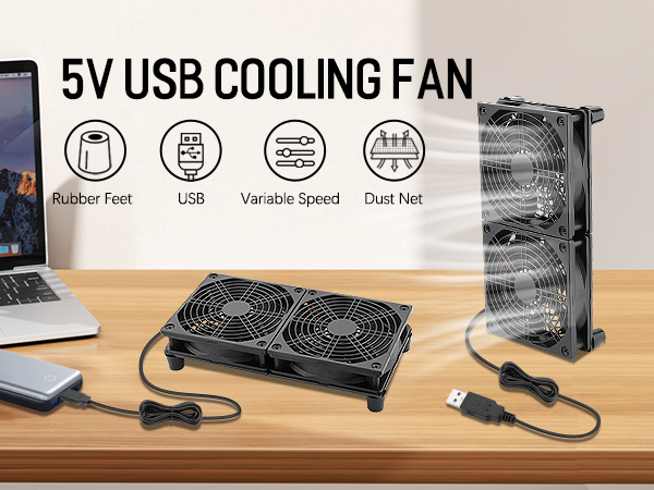 5v usb cooling fan for laptop computer pc register booster fan small box electric ac air vent fan 