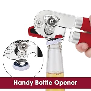 classic can opener, red
