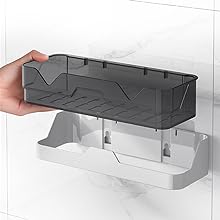 adhesive shower shelves