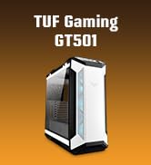 ASUS TUF Gaming GT501 White Edition Mid-Tower Computer Case for up to EATX Motherboards with 2 x ...