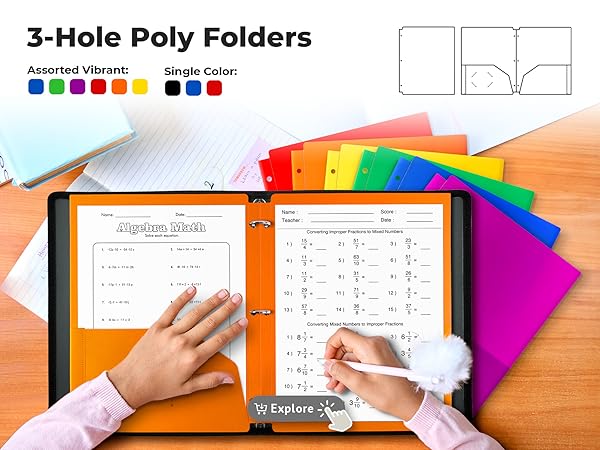Dunwell 3-Hole Poly Folder Family