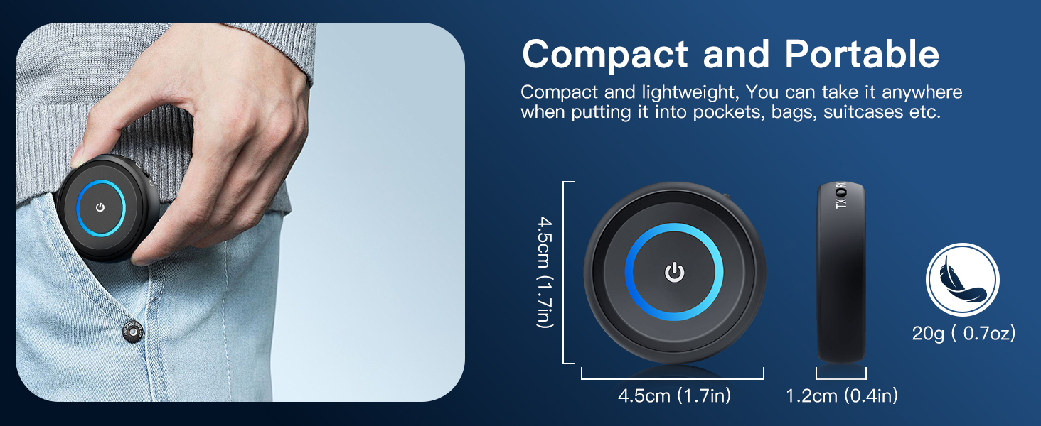 Bluetooth Transmitter Receiver for TV Airplane Home Stereo Wireless Adapter Low Latency Dual Link
