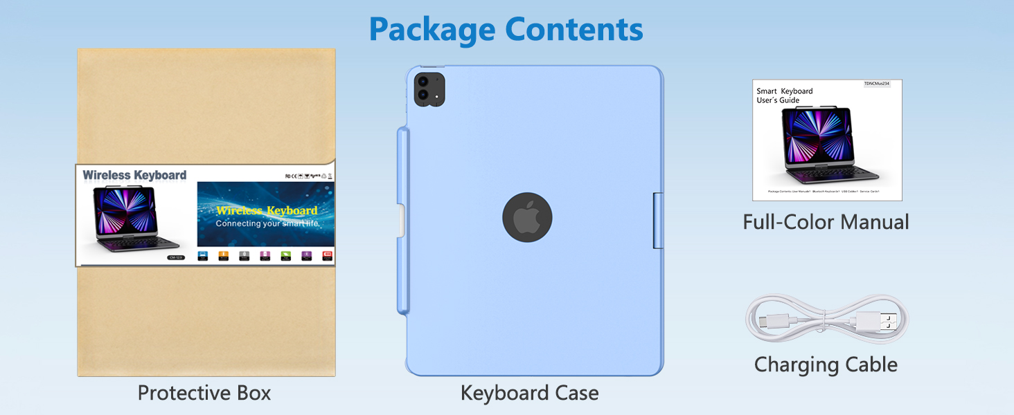 ipad air 13 inch keyboard case blue 25