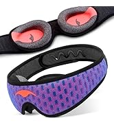 Manta Pro Sleep Mask - 100% Light Blocking Sleep Mask for Side Sleepers, Breathable and Comfortab...