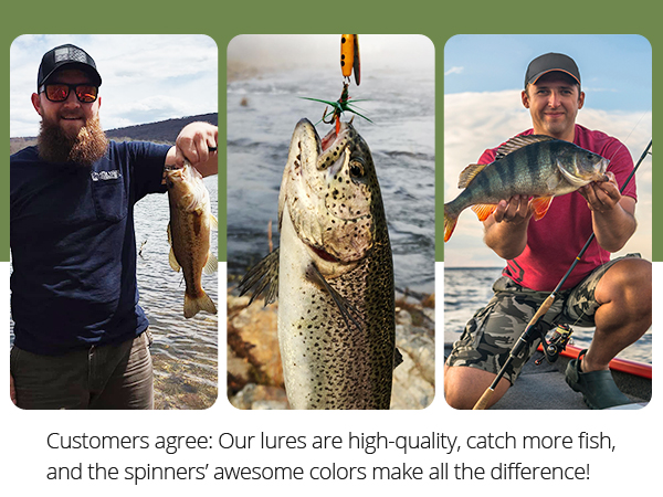SPINNER FISHING LURES SET