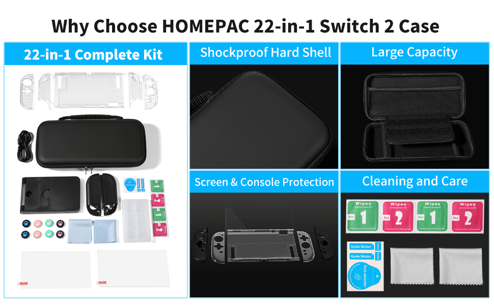 22-in-1 Large Capacity Protective 