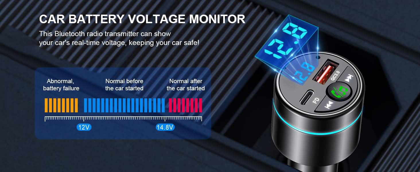 fm bluetooth transmitter car