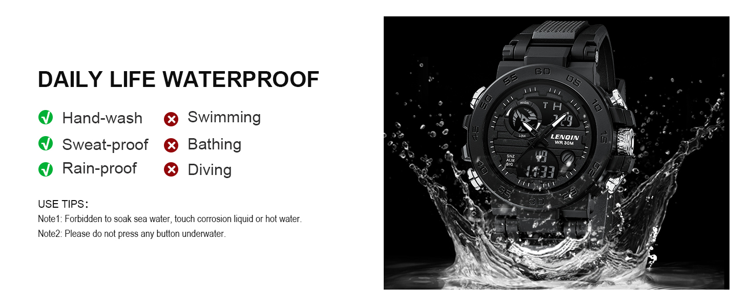 mens waterproof watch