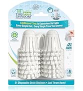 TubShroom Toss 21pk Disposable Bath Tub Drain Strainers - Hair Catcher Snare for Shower Bathtub t...