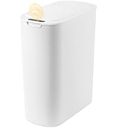 LJIACLEA Bathroom Trash Can with Lid Motion Senor Touchless Automatic Garbage Cans for Kitchen,Be...