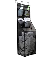 ALYER Multifunctional Over The Door Laundry Basket,Behind The Door Storage Organizer for Laundry,...