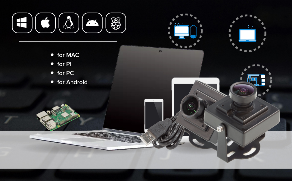 Arducam OV5648 USB camera module, 5MP USB Webcam