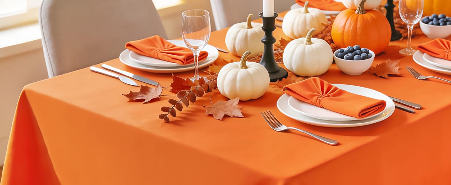 Orange Tablecloth
