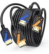 RyzzRooa 4K HDMI Cable 10 FT, 2-Pack, 18Gbps High Speed HDMI 2.0 Cable, Male to Male HDMI Cord, 4...