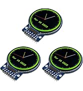 Hosyond 3PCS 1.28 Inch TFT LCD Round Display Screen Module RGB 240 * 240 GC9A01 Driver 4 Wire SPI...