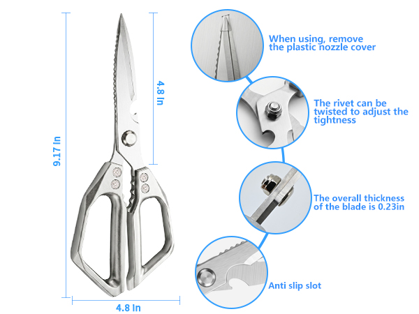 kitchen utensils kitchen scissors for food heavy duty kitchen shears heavy duty meat cooking