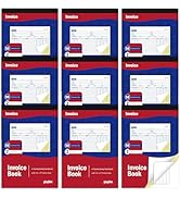 gisgfim 9 Pads Invoice Book for Small Business Invoice Receipt Book 2-Part Carbonless Invoices Wo...