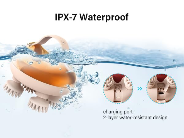 waterproof, 2 layer charging port design