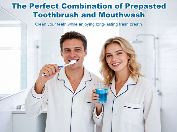 Pre pasted toothbrush