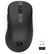 Redragon Wireless Gaming Mouse, 58g Lightweight, 24,000 DPI, Tri-Mode 2.4G/Bluetooth/USB-C, PAW33...