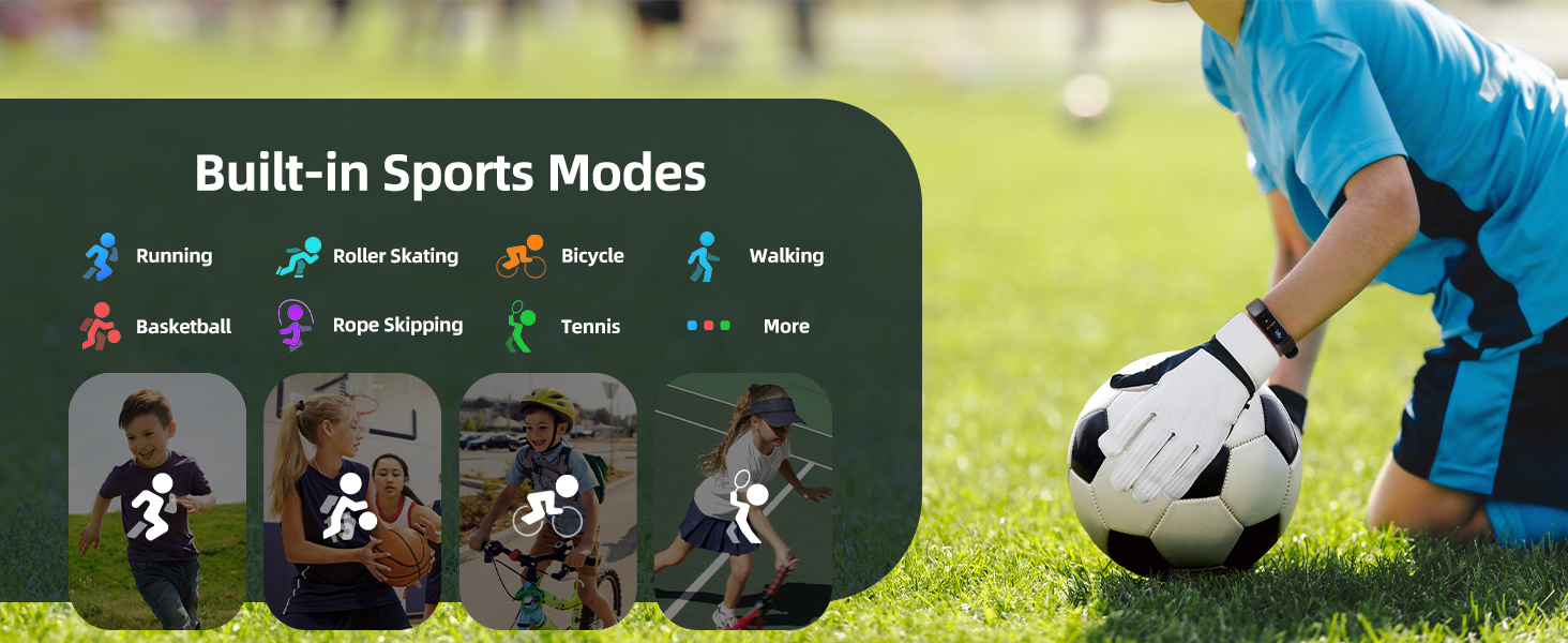 Bluilt in 20+ Sports Modes
