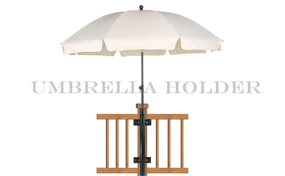 Steel Patio Umbrella Holder,Deck Umbrella Holder,for Outdoor Fixed Deck Railing Post