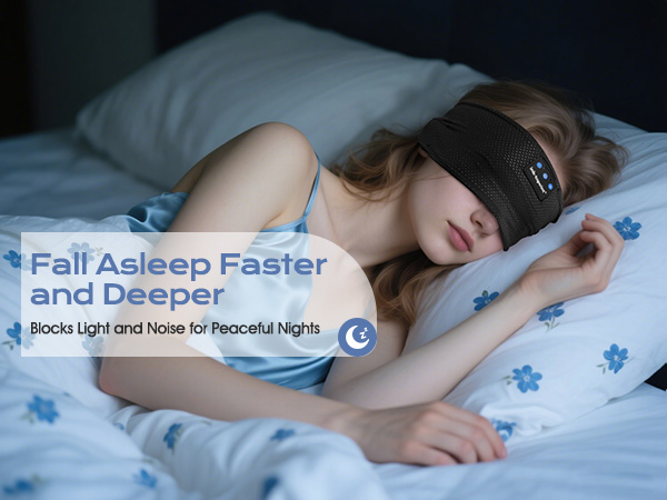 sleep mask with bluetooth headphones bluetooth for sleeping sleeping headphones for side sleepers