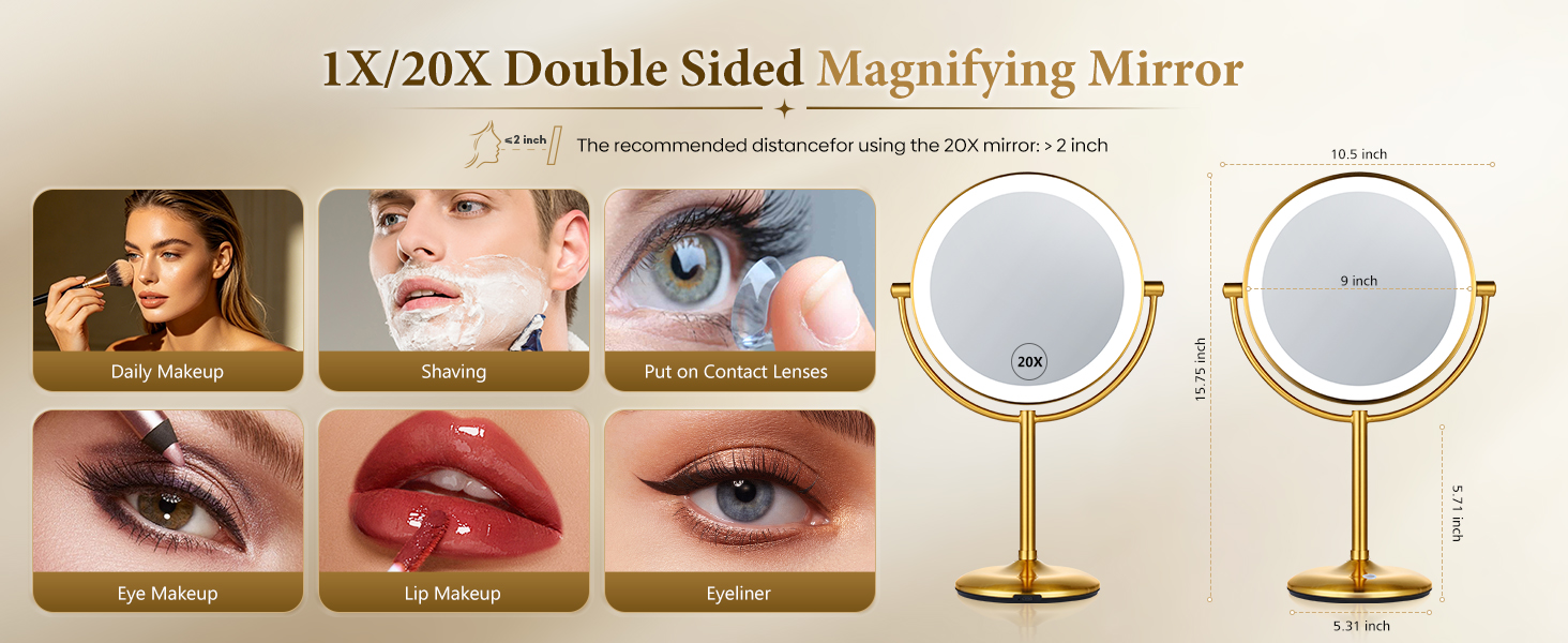 light up makeup mirror