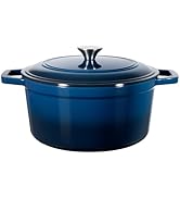 VEVOR Enameled Cast Iron Dutch Oven, 6 Quart Pot with Lid and Dual Handles, Heavy-Duty Durable Co...