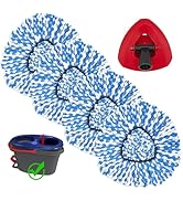 Hezane 4Pack Mop Replacement Head for O Cedar RinseClean 2 Tank System,1 Pack Mop Replacement Bas...