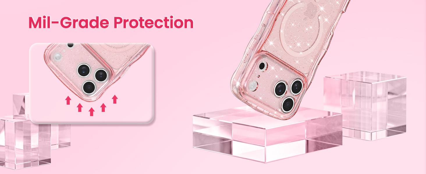 crystal Clear case transparent case magnetic case glitter case Glossy case cute case aesthetic case