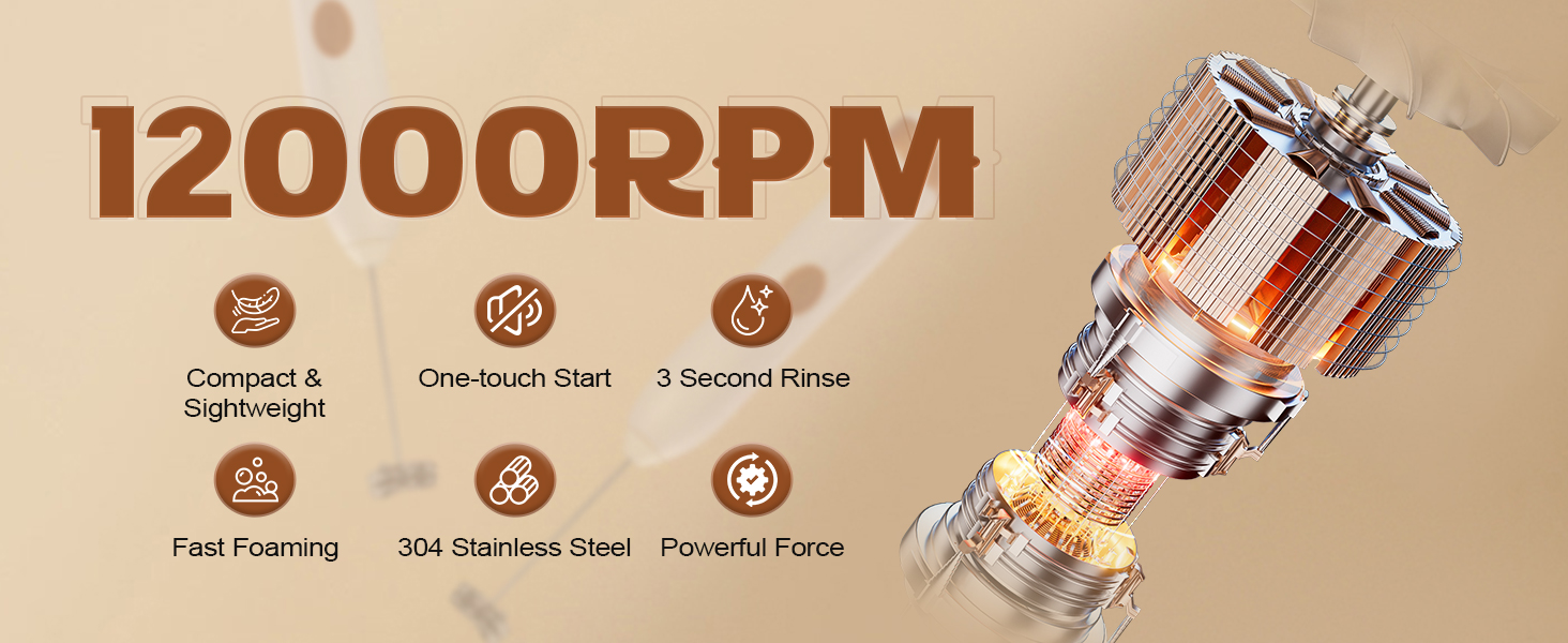 Milk mixing stick coffee mixer