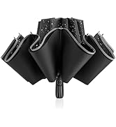 G4Free 54 Inch Large Double Layer Inverted Umbrella, 12 Ribs Compact Windproof Automatic Folding ...
