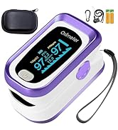 Fingertip Pulse Oximeter, 4 Data Pulse Oximeter with Respiratory, Respiration Rate Monitor, Oxime...