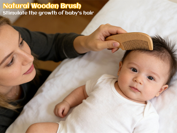 baby hair brush set for newborns