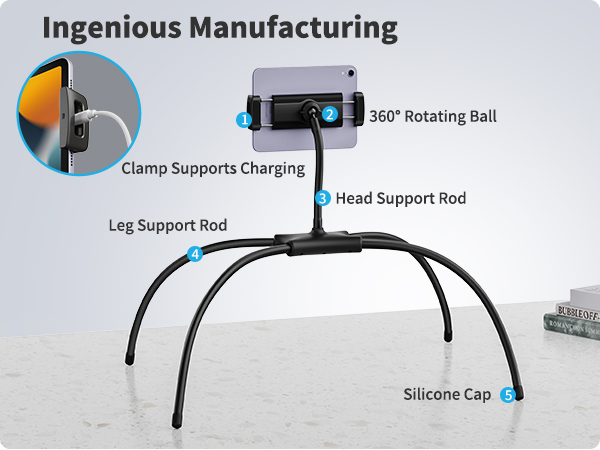 tablet holder for bed