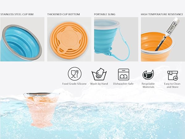 Silicone Collapsible Travel Cup