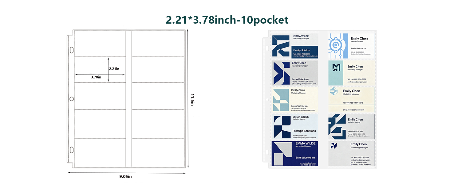4 x 6 Photo Sleeves for 3 Ring Binder, Heavy-Duty Archival Photo Page Protectors