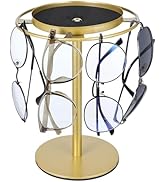 360° Rotating Steel Glasses Holder With Stable Base | Stand Sunglasses Display Rack Eyewear Glass...
