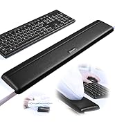 UnivoColors Long Arm Rest for Desk Edges,PU Leather,Non-Slip,Memory Foam,Desk Edge Support,Ergono...