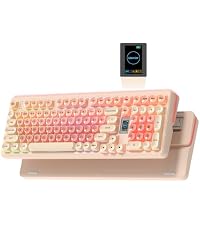 Keymatic WK98 Foundation Mechanical Keyboard, Pink Creamy Gaming Keyboard
