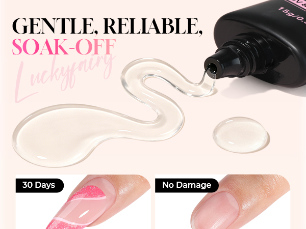 soft gel nail glue
