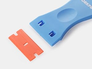 WORKPRO 3pc Plastic Razor Scrapers with 120pk Plastic Razor Blades
