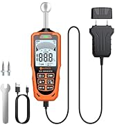 Neoteck 2-in-1 Dual Probe Moisture Meter 40mm Spherical Moisture Reader &amp; ±2.5% Accuracy Pin Mois...