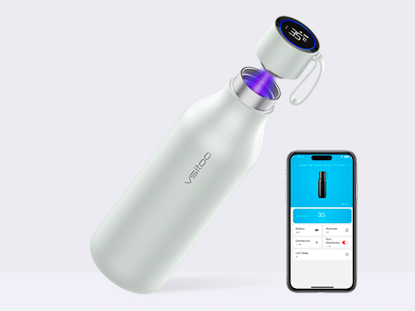 Self-Cleaning Smart Water Bottle