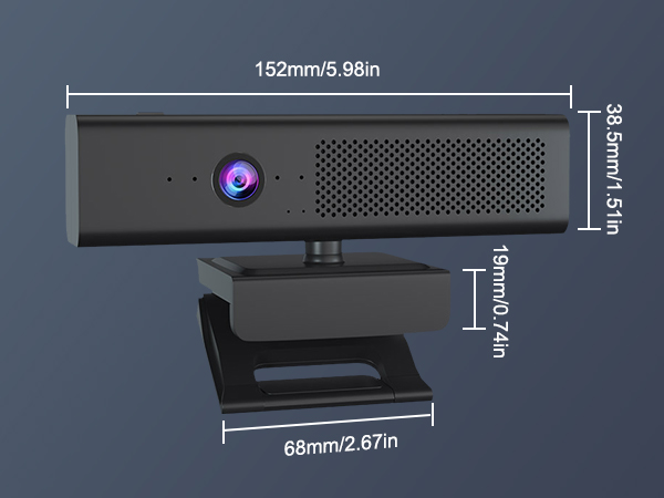 web camera for desktop computer with speakers