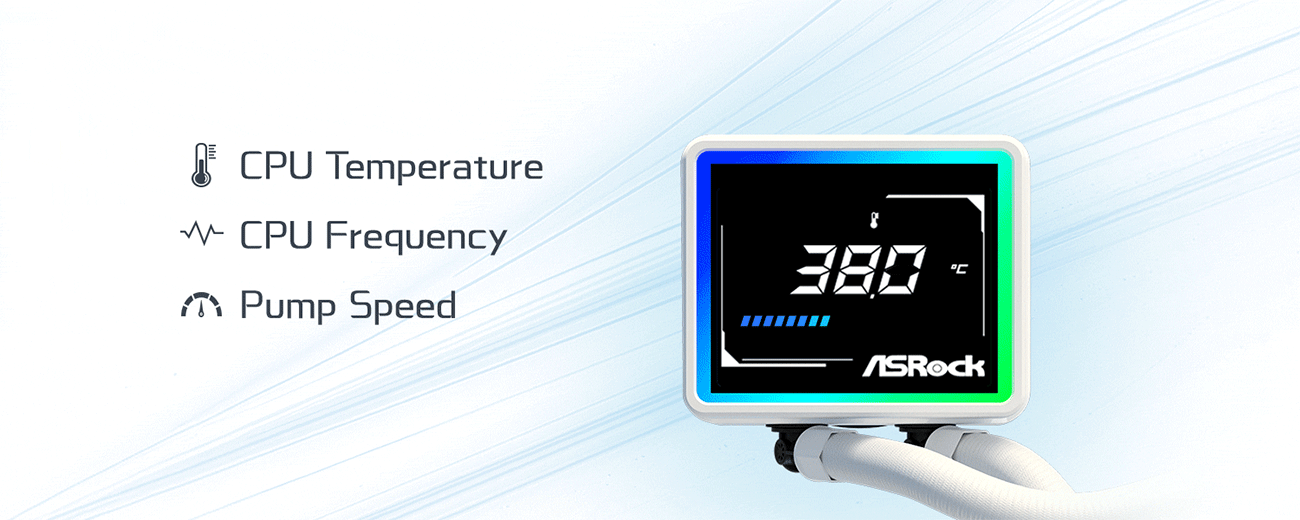 ASRock Challenger White 240 Digital AIO Liquid Cooler