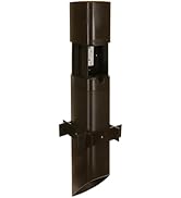 TayMac ParkPost Outdoor 1-Gang Bronze Weatherproof in-use Power Post Enclosure PP55Z, Outdoor Pow...